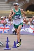 12 August 2012; Ireland's Mark Kenneally competes in the men's marathon where he finished in 57th place. London 2012 Olympic Games, Athletics, The Mall, Westminster, London, England. Picture credit: Brendan Moran / SPORTSFILE