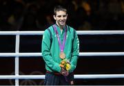 12 August 2012; Team Ireland's Michael Conlan, men's fly 52kg, after receiving his Olympic bronze medal. London 2012 Olympic Games, Boxing, South Arena 2, ExCeL Arena, Royal Victoria Dock, London, England. Picture credit: David Maher / SPORTSFILE