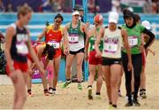 12 August 2012; Ireland's Natalya Coyle after finishing the women's modern pentathlon in 9th place. London 2012 Olympic Games, Modern Pentathlon, Copper Box, Olympic Park, Stratford, London, England. Picture credit: Stephen McCarthy / SPORTSFILE