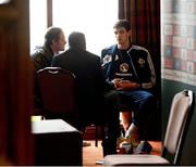 13 August 2012; Northern Ireland's Kyle Lafferty during a press conference ahead of their side's Vauxhall international challenge match against Finland on Wednesday. Northern Ireland Press Conference, Culloden Estate and Spa, Holywood, Belfast, Co. Antrim. Picture credit: Oliver McVeigh / SPORTSFILE
