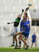 22 October 2017; Luke Connolly of Nemo Rangers in action against Jamie Burns of St. Finbarr's during the Cork County Senior Football Championship Final Replay match between St Finbarr's and Nemo Rangers at Páirc Uí Chaoimh in Cork. Photo by Eóin Noonan/Sportsfile
