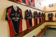 22 October 2017; Oulart-The Ballagh team dressing room before the Wexford County Senior Hurling Championship Final match between Oulart-The Ballagh and St Martin's GAA Club at Innovate Wexford Park in Wexford. Photo by Matt Browne/Sportsfile