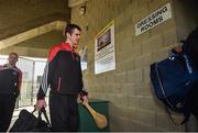 22 October 2017; Oulart-The Ballagh player and former Irish olympic boxer Adam Nolan on his way into the team dressing room before the Wexford County Senior Hurling Championship Final match between Oulart-The Ballagh and St Martin's GAA Club at Innovate Wexford Park in Wexford. Photo by Matt Browne/Sportsfile