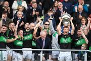 22 October 2017; Alan Cronin of Nemo Rangers lifting the cup after the Cork County Senior Football Championship Final Replay match between St Finbarr's and Nemo Rangers at Páirc Uí Chaoimh in Cork. Photo by Eóin Noonan/Sportsfile