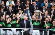 22 October 2017; Alan Cronin of Nemo Rangers lifting the cup after the Cork County Senior Football Championship Final Replay match between St Finbarr's and Nemo Rangers at Páirc Uí Chaoimh in Cork. Photo by Eóin Noonan/Sportsfile