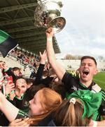 22 October 2017; Colin O’Brien of Nemo Rangers celebrates with supporters after the Cork County Senior Football Championship Final Replay match between St Finbarr's and Nemo Rangers at Páirc Uí Chaoimh in Cork. Photo by Eóin Noonan/Sportsfile