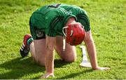 22 October 2017; A dejected Kevin Fitzgerald of Lucan Sarsfields following the Dublin County Senior Hurling Championship Semi-Final match between Kilmacud Crokes and Lucan Sarsfields at Parnell Park in Dublin. Photo by David Fitzgerald/Sportsfile