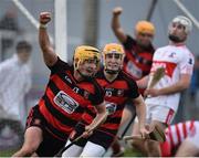 22 October 2017; Conor Power of Ballygunner celebrates after scoring his side's second goal of the game, during the Waterford County Senior Hurling Final match between Ballygunner and De La Salle at Walsh Park in Waterford. Photo by Seb Daly/Sportsfile