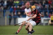 22 October 2017; Paidi Nevin of De La Salle in action against Peter Hogan of Ballygunner, during the Waterford County Senior Hurling Final match between Ballygunner and De La Salle at Walsh Park in Waterford. Photo by Seb Daly/Sportsfile