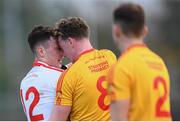22 October 2017; Diarmuid O'Connor of Ballintubber and Danny Kirby of Castlebar Mitchels during the Mayo County Senior Football Championship Final match between Ballintubber and Castlebar Mitchels at Elvery's MacHale Park in Castlebar, Mayo. Photo by Stephen McCarthy/Sportsfile