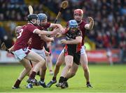 22 October 2017; Garret Sinnott of Oulart-The Ballagh in action against from left, Patrick O'Connor, Conor Firman and Daithi Waters of St Martin's during the Wexford County Senior Hurling Championship Final match between Oulart-The Ballagh and St Martin's GAA Club at Innovate Wexford Park in Wexford. Photo by Matt Browne/Sportsfile