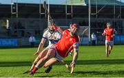 22 October 2017; David Treacy of Cuala in action against Tom Connolly of St Vincent's during the Dublin County Senior Hurling Championship Semi-Final match between Cuala and St Vincent's at Parnell Park in Dublin. Photo by David Fitzgerald/Sportsfile