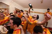 22 October 2017; Ger McDonagh and his Castlebar Mitchels celebrate following the Mayo County Senior Football Championship Final match between Ballintubber and Castlebar Mitchels at Elvery's MacHale Park in Castlebar, Mayo. Photo by Stephen McCarthy/Sportsfile