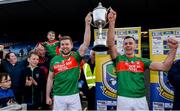 22 October 2017; St Brigid's captains Peter Domican, left, and Garvan Dolan lift the Fahey Cup following the Roscommon County Senior Football Championship Final match between St Brigid's and Roscommon Gaels at Dr Hyde Park in Roscommon. Photo by Sam Barnes/Sportsfile