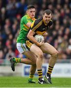22 October 2017; Michael Moloney of Dr. Crokes in action against Graham O'Sullivan of South Kerry during the Kerry County Senior Football Championship Final match between Dr. Crokes and South Kerry at Austin Stack Park, Tralee in Kerry. Photo by Brendan Moran/Sportsfile