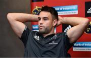 23 October 2017; Conor Murray of Munster during a Munster Rugby Press Conference at the University of Limerick in Limerick. Photo by Diarmuid Greene/Sportsfile