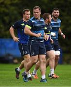 23 October 2017; Leinster's Ed Byrne, centre, during squad training at UCD in Dublin. Photo by Seb Daly/Sportsfile