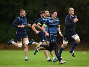 23 October 2017; Leinster's Joey Carbery, centre, during squad training at UCD in Dublin. Photo by Seb Daly/Sportsfile