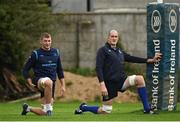 23 October 2017; Leinster's Ross Molony, left, and Devin Toner during squad training at UCD in Dublin. Photo by Seb Daly/Sportsfile