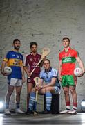 23 October 2017; At the launch of the 2017/2018 AIB GAA Club Championships #TheToughest, the 26th year of AIB’s sponsorship of the Championships, are from left, Kilcar and Donegal star Ryan McHugh, St. Martin’s and Wexford star Mags D’arcy, Na Piarsaigh and Limerick star Shane Dowling and Ballymun Kickhams and Dublin star John Small. For exclusive content and to see why AIB are backing Club and County follow us on Twitter, Instagram, Snapchat, Facebook and AIB.ie/GAA. Photo by Ramsey Cardy/Sportsfile