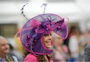 16 August 2012; Avril Donnellon, from Salthill, Co. Galway, during Ladies Day at the Dublin Horse Show 2012, Main Arena, RDS, Ballsbridge, Dublin. Picture credit: Matt Browne / SPORTSFILE