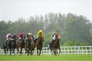 16 August 2012; Piri Wango, with Emmet McNamara up, second from right, on their way to winning the 'Saw Doctors' Handicap. Leopardstown Racecourse, Leopardstown, Co. Dublin. Picture credit: Pat Murphy / SPORTSFILE