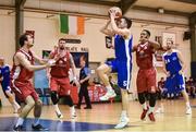 21 October 2017; Conor Quinn of Belfast Star during the Hula Hoops Men’s Pat Duffy National Cup match between Black Amber Templeogue and Belfast Star at Oblate Hall in Inchicore, Dublin. Photo by Cody Glenn/Sportsfile