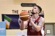21 October 2017; Jason Killeen of Black Amber Templeogue during the Hula Hoops Men’s Pat Duffy National Cup match between Black Amber Templeogue and Belfast Star at Oblate Hall in Inchicore, Dublin. Photo by Cody Glenn/Sportsfile