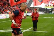 21 October 2017; Simon Zebo of Munster makes his way out for the European Rugby Champions Cup Pool 4 Round 2 match between Munster and Racing 92 at Thomond Park in Limerick. Photo by Diarmuid Greene/Sportsfile