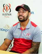 24 October 2017; Charles Piutau in attendance during an Ulster Rugby Press Conference at Kingspan Stadium, in Belfast. Photo by John Dickson/Sportsfile