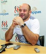 24 October 2017; Rory Best Ulster captain in attendance during an Ulster Rugby Press Conference at Kingspan Stadium, in Belfast. Photo by John Dickson/Sportsfile