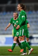 24 October 2017; Katie McCabe of the Republic of Ireland celebrates after scoring her side's second goal during the 2019 FIFA Women's World Cup Qualifier Group 3 match between Slovakia and Republic of Ireland at the National Training Centre in Senec, Slovakia. Photo by Stephen McCarthy/Sportsfile