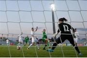 24 October 2017; Denise O'Sullivan of the Republic of Ireland scores her side's opening goal during the 2019 FIFA Women's World Cup Qualifier Group 3 match between Slovakia and Republic of Ireland at the National Training Centre in Senec, Slovakia. Photo by Stephen McCarthy/Sportsfile