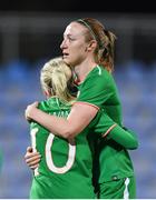 24 October 2017; Louise Quinn, right, and Denise O'Sullivan of the Republic of Ireland following the 2019 FIFA Women's World Cup Qualifier Group 3 match between Slovakia and Republic of Ireland at the National Training Centre in Senec, Slovakia. Photo by Stephen McCarthy/Sportsfile