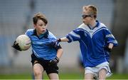 25 October 2017; Brian Stenson of Donabate Portrane Educate Together in action against Jack Keane of St Patrick's NS Glencullen during day 1 of the Allianz Cumann na mBunscol Finals at Croke Park, in Dublin. Photo by Cody Glenn/Sportsfile