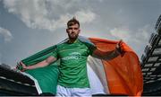 25 October 2017; Aidan O'Shea, Ireland captain and Mayo footballer, in attendance during the Ireland International Rules Series team announcement at Croke Park in Dublin. Photo by Piaras Ó Mídheach/Sportsfile