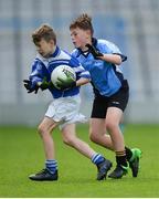 25 October 2017; Craig Doyle of St. Patrick's NS Glenncullen in action against Alex Coogan of Donabate Portrane Educate Together during day 1 of the Allianz Cumann na mBunscol Finals at Croke Park in Dublin. Photo by Cody Glenn/Sportsfile