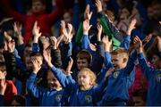 25 October 2017; Gaelscoil Bhrian Bóroimhe Sord supporters cheer on their team during day 1 of the Allianz Cumann na mBunscol Finals at Croke Park in Dublin. Photo by Cody Glenn/Sportsfile