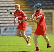18 August 2012; Briege Corkery, Cork, shoots to score her side's first goal. All-Ireland Senior Camogie Championship Semi-Final, Cork v Galway, Nowlan Park, Kilkenny. Picture credit: Matt Browne / SPORTSFILE