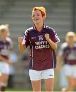 18 August 2012; Edel Concannon, Galway, celebrates at the end of the game. TG4 All-Ireland Ladies Football Senior Championship Quarter-Final, Clare v Galway, St. Brendan's Park, Birr, Co. Offaly. Photo by Sportsfile