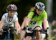 19 August 2012; Aisling McGrath, from Quin Clooney, Co. Clare, competing in the Girls U.12 Cycling on Grass, during the Community Games national finals. Athlone, Co Westmeath. Picture credit: David Maher / SPORTSFILE