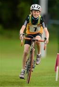 19 August 2012; Ben Carr, from Letterkenny East, Co. Donegal, competing in the Boy's U.12 Cycling on Grass, during the Community Games national finals. Athlone, Co Westmeath. Picture credit: David Maher / SPORTSFILE