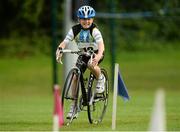 19 August 2012; Keith Mulroy, from Westport, Co. Mayo, competing in the Boy's U.12 Cycling on Grass, during the Community Games national finals. Athlone, Co Westmeath. Picture credit: David Maher / SPORTSFILE