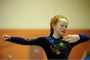 19 August 2012; Evelyn Reynolds, from Mohill, Co. Leitrim, competing in the Girl's U.12 Gymnastics during the Community Games national finals. Athlone, Co Westmeath. Picture credit: David Maher / SPORTSFILE