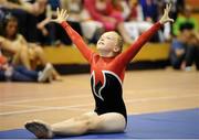 19 August 2012; Orlaith Murray, from Kinnegad Coralstown, Co. Westmeath, competing in the Girl's U.12 Gymnastics during the Community Games national finals. Athlone, Co Westmeath. Picture credit: David Maher / SPORTSFILE