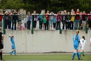 19 August 2012; General view as spectators look on during the U.15 Girl's Soccer Final between Burrishoole, Co. Mayo, and Fanad, Co. Donegal, during the Community Games national finals. Athlone, Co Westmeath. Picture credit: David Maher / SPORTSFILE