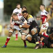 22 October 2017; Kieran Treadwell of Ulster is tackled by Victor Vito of La Rochelle during the the European Rugby Champions Cup Pool 1 Round 2 match between La Rochelle and Ulster at Stade Marcel Deflandre, La Rochelle in France. Photo by John Dickson/Sportsfile