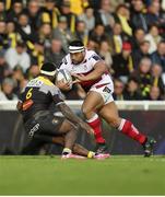 22 October 2017; Rodney Ah You of Ulster is tackled by Botia Veivuke of La Rochelle during the European Rugby Champions Cup Pool 1 Round 2 match between La Rochelle and Ulster at Stade Marcel Deflandre, La Rochelle in France. Photo by John Dickson/Sportsfile