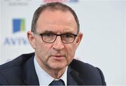 26 October 2017; Republic of Ireland manager Martin O'Neill during a squad announcement at Three HQ in Sir John Rogerson's Quay, Dublin. Photo by Matt Browne/Sportsfile