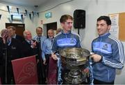 26 October 2017; Dublin footballers Michael Fitzsimons and Colm Basquel during a Dublin Football squad visit the Capuchin Day Centre at Bow Street in Dublin. Photo by Eóin Noonan/Sportsfile